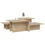 2 oak Sonoma plywood coffee tables by , Coffee table - Ref: Foro24-3216152, Price: 68,33 €, Discount: %