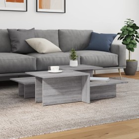 Mesas de centro 2 uds madera contrachapada gris Sonoma de , Mesas de centro - Ref: Foro24-3216159, Precio: 80,05 €, Descuento: %
