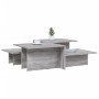 Mesas de centro 2 uds madera contrachapada gris Sonoma de , Mesas de centro - Ref: Foro24-3216159, Precio: 80,05 €, Descuento: %