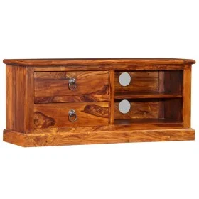 Solid sheesham wood TV cabinet 90x30x40 cm by vidaXL, TV Furniture - Ref: Foro24-245160, Price: 147,04 €, Discount: %