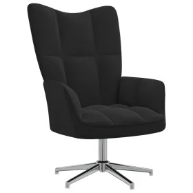 Black velvet relaxation armchair by , Armchairs - Ref: Foro24-328123, Price: 144,86 €, Discount: %