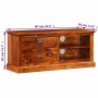 Mueble para TV de madera maciza de sheesham 90x30x40 cm de vidaXL, Muebles TV - Ref: Foro24-245160, Precio: 148,62 €, Descuen...