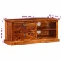 Mueble para TV de madera maciza de sheesham 90x30x40 cm de vidaXL, Muebles TV - Ref: Foro24-245160, Precio: 147,04 €, Descuen...