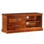 Mueble para TV de madera maciza de sheesham 90x30x40 cm de vidaXL, Muebles TV - Ref: Foro24-245160, Precio: 148,62 €, Descuen...