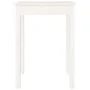 Mesa de comedor madera maciza de pino blanca 55x55x75 cm de , Mesas de cocina y de comedor - Ref: Foro24-814255, Precio: 80,8...
