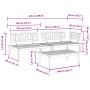 Set de sofás de palets de jardín 3 pzas madera maciza de acacia en Sofás de exterior | Comprar online en Foru.es