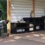 Muebles de cocina de exterior 2 pzas madera maciza pino negro de , Armarios de cocina - Ref: Foro24-3196132, Precio: 291,96 €...