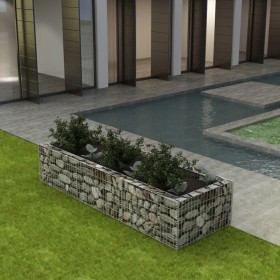 Arriate de gaviones de acero 270x90x50 cm de vidaXL, Maceteros y jardineras - Ref: Foro24-142556, Precio: 100,07 €, Descuento: %