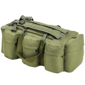 Bolso de lona estilo militar 3-en-1 90 L verde oliva de vidaXL, Bolsas de deporte - Ref: Foro24-91388, Precio: 40,72 €, Descu...