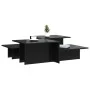 Mesas de centro 2 uds madera de ingeniería negro brillante by , Coffee table - Ref: Foro24-3216156, Price: 85,62 €, Discount: %