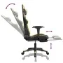Gaming-Stuhl mit Massage und Fußstütze aus schwarzgoldenem Kunstleder von , Gaming-Stühle - Ref: Foro24-345436, Preis: 126,08...
