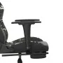 Gaming-Stuhl mit Massage-Fußstütze aus schwarzem Camouflage-Kunstleder von , Gaming-Stühle - Ref: Foro24-345422, Preis: 119,8...