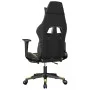 Gaming-Stuhl mit Fußstütze aus schwarzgoldenem Kunstleder von , Gaming-Stühle - Ref: Foro24-3143678, Preis: 126,08 €, Rabatt: %
