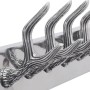 Colgador de aluminio con ganchos para ropa, abrigos (Plateado) de , Percheros para sombreros y abrigos - Ref: Foro24-242339, ...