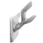 Colgador de aluminio con ganchos para ropa, abrigos (Plateado) de , Percheros para sombreros y abrigos - Ref: Foro24-242339, ...
