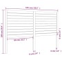 Cabecero de cama madera maciza de pino negro 141x4x100 cm de , Cabeceros y pies de cama - Ref: Foro24-819019, Precio: 74,03 €...