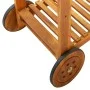 Carrito de cocina exterior madera maciza acacia 92x43,5x141,5cm de vidaXL, Carros de cocina y comedor - Ref: Foro24-43986, Pr...