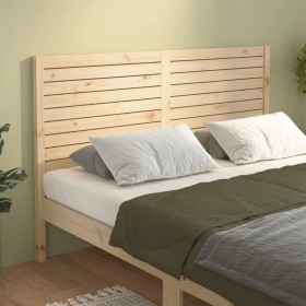 Cabecero de cama madera maciza de pino 141x4x100 cm de , Cabeceros y pies de cama - Ref: Foro24-819015, Precio: 83,38 €, Desc...