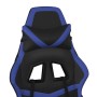 Silla gaming con reposapiés cuero sintético negro azul de , Sillones para videojuegos - Ref: Foro24-3143676, Precio: 134,33 €...