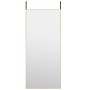 Espejo de puerta cristal y aluminio dorado 40x100 cm de , Espejos - Ref: Foro24-327417, Precio: 51,73 €, Descuento: %