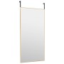 Espejo de puerta cristal y aluminio dorado 50x100 cm de , Espejos - Ref: Foro24-327420, Precio: 57,67 €, Descuento: %