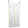 Espejo de puerta cristal y aluminio dorado 50x100 cm de , Espejos - Ref: Foro24-327420, Precio: 56,80 €, Descuento: %