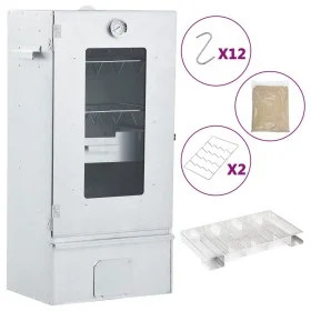 BBQ smoker oven with cold smoke generator galvanized steel by , Barbecues - Ref: Foro24-3200771, Price: 209,92 €, Discount: %