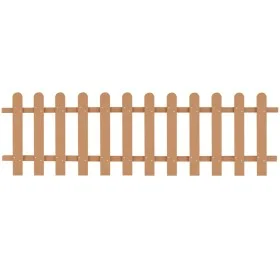 WPC garden picket fence 200x60 cm by vidaXL, fenced with pickets - Ref: Foro24-42822, Price: 67,20 €, Discount: %