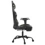 Silla gaming con reposapiés cuero sintético negro camuflaje de , Sillones para videojuegos - Ref: Foro24-3143664, Precio: 121...