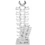 Silver aluminum wine rack for 27 bottles by , Wine racks - Ref: Foro24-243503, Price: 158,92 €, Discount: %