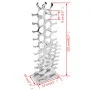 Silver aluminum wine rack for 27 bottles by , Wine racks - Ref: Foro24-243503, Price: 158,92 €, Discount: %