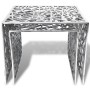 Mesa auxiliar cuadrada aluminio plateada 2 unidades de , Mesas auxiliares - Ref: Foro24-243508, Precio: 229,74 €, Descuento: %