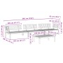 Set de sofás de palets de jardín 4 pzas madera maciza de acacia en Sofás de exterior | Comprar online en Foru.es
