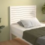Cabecero de cama madera maciza de pino blanco 81x4x100 cm de , Cabeceros y pies de cama - Ref: Foro24-818996, Precio: 56,79 €...