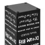 Paragúero diseño texto acero negro de vidaXL, Paragüeros - Ref: Foro24-246795, Precio: 31,27 €, Descuento: %
