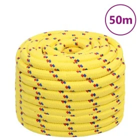 Cuerda de barco polipropileno amarillo 20 mm 50 m de , Sogas y cuerdas metálicas - Ref: Foro24-152633, Precio: 67,37 €, Descu...