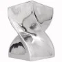 Taburete/mesa auxiliar retorcida aluminio plateado de , Mesas auxiliares - Ref: Foro24-243507, Precio: 176,66 €, Descuento: %