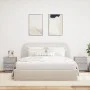 Mesitas de noche luces LED 2 uds madera ingeniería gris Sonoma de , Mesitas de noche - Ref: Foro24-836746, Precio: 109,36 €, ...