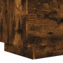 Mesita de noche luces LED 2 uds madera ingeniería roble ahumado de , Mesitas de noche - Ref: Foro24-836744, Precio: 110,67 €,...