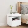 Mesita de noche con luces LED blanco 40x39x48,5 cm de , Mesitas de noche - Ref: Foro24-836784, Precio: 60,61 €, Descuento: %