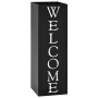 Paragúero diseno Welcome acero negro de vidaXL, Paragüeros - Ref: Foro24-246796, Precio: 39,31 €, Descuento: %