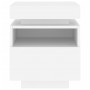 Mesita de noche con luces LED blanco 40x39x48,5 cm de , Mesitas de noche - Ref: Foro24-836784, Precio: 62,39 €, Descuento: %