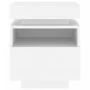 Mesita de noche con luces LED blanco 40x39x48,5 cm de , Mesitas de noche - Ref: Foro24-836784, Precio: 60,61 €, Descuento: %