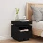 Black nightstand with LED lights 40x39x48.5 cm by , Nightstands - Ref: Foro24-836786, Price: 65,34 €, Discount: %