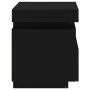 Black nightstand with LED lights 40x39x48.5 cm by , Nightstands - Ref: Foro24-836786, Price: 65,34 €, Discount: %