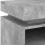 Concrete gray bedside table with LED lights 40x39x48.5 cm by , Nightstands - Ref: Foro24-836790, Price: 73,34 €, Discount: %