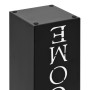 Paragúero diseno Welcome acero negro de vidaXL, Paragüeros - Ref: Foro24-246796, Precio: 39,31 €, Descuento: %