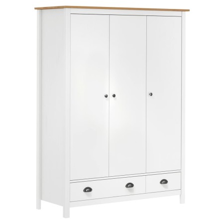 Armario de 3 puertas Hill Range madera pino blanco 127x50x170cm de , Armarios roperos - Ref: Foro24-288954, Precio: 420,27 €,...