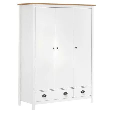 Armario de 3 puertas Hill Range madera pino blanco 127x50x170cm de , Armarios roperos - Ref: Foro24-288954, Precio: 437,20 €,...