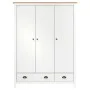 Armario de 3 puertas Hill Range madera pino blanco 127x50x170cm de , Armarios roperos - Ref: Foro24-288954, Precio: 437,20 €,...